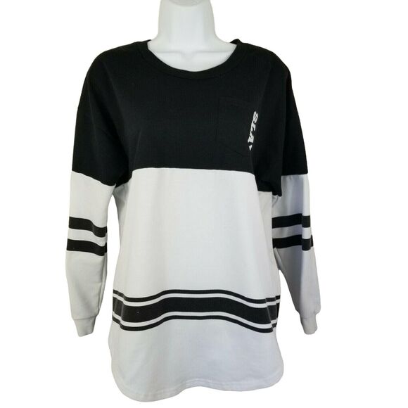 Rue21 Tops - Rue 21 Shirt Top Womens Juniors Medium SLAY Silver Sequin Long Sleeve Pocket